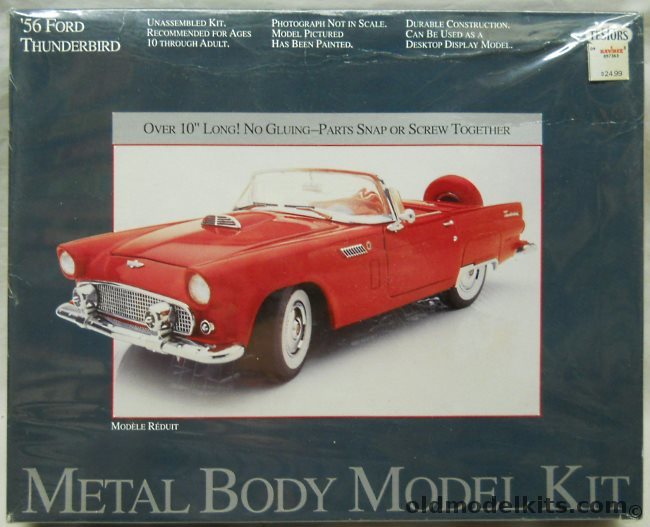 Testors 1/18 1956 Ford Thunderbird - Metal Body, 171 plastic model kit